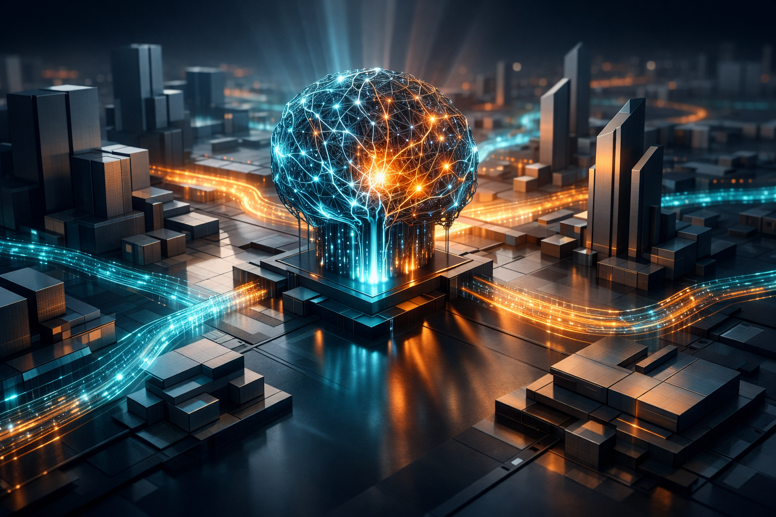 Ключевая иллюстрация: Atlas Development System: Укрупненные AI-задания для вашего бизнеса