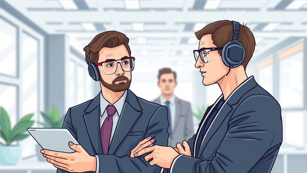 Editorial section illustration for "Автоматизация follow-up: персонализация в масштабе" in context of "Как AI меняет продажи: от скоринга лидов до автоматических follow-up". Subject-focused composition, realistic business environment, crisp details, natural contrast, no text, no watermark, no logo, no empty background, 16:9.