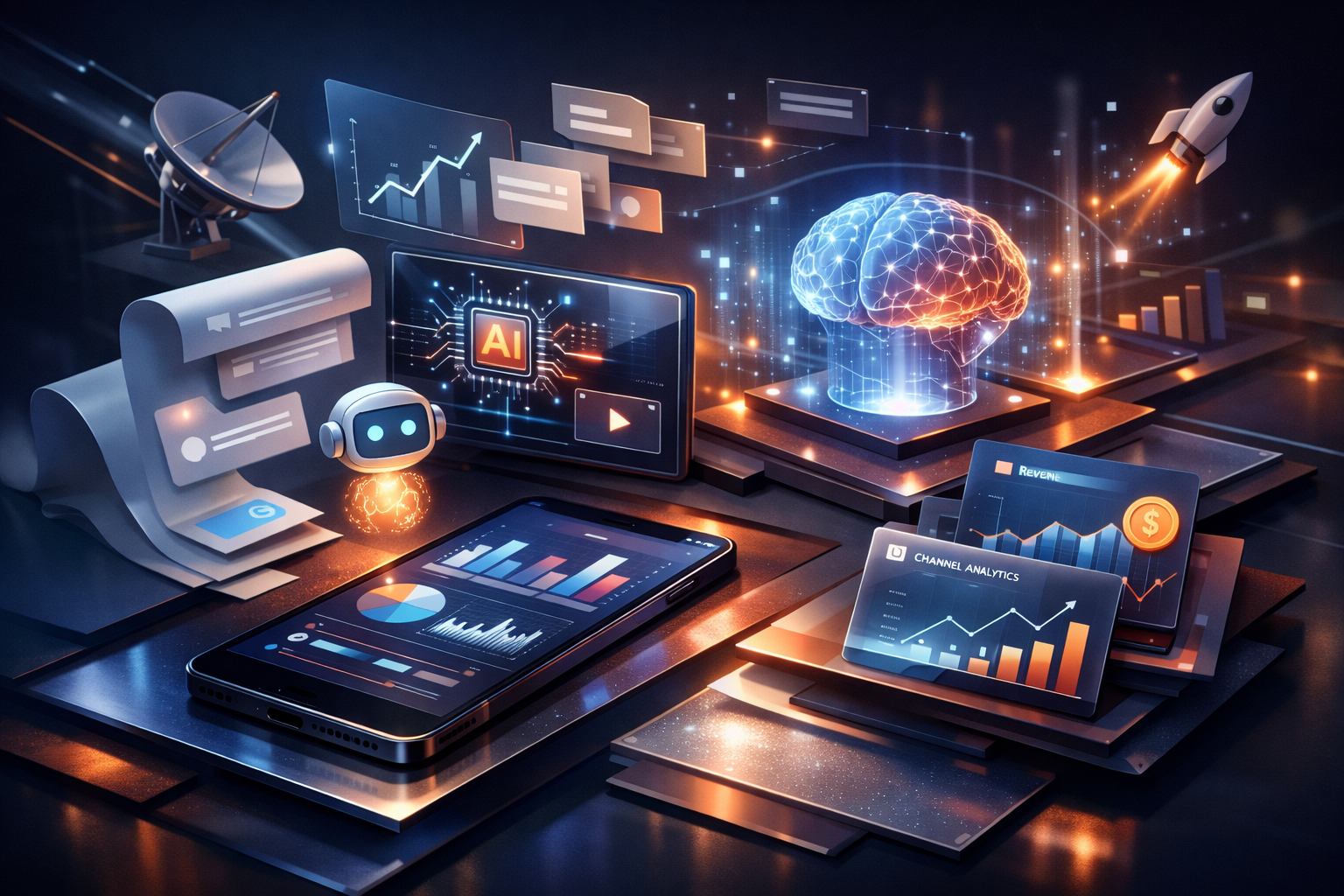 A person using a laptop to interact with AI technology indoors during the day.