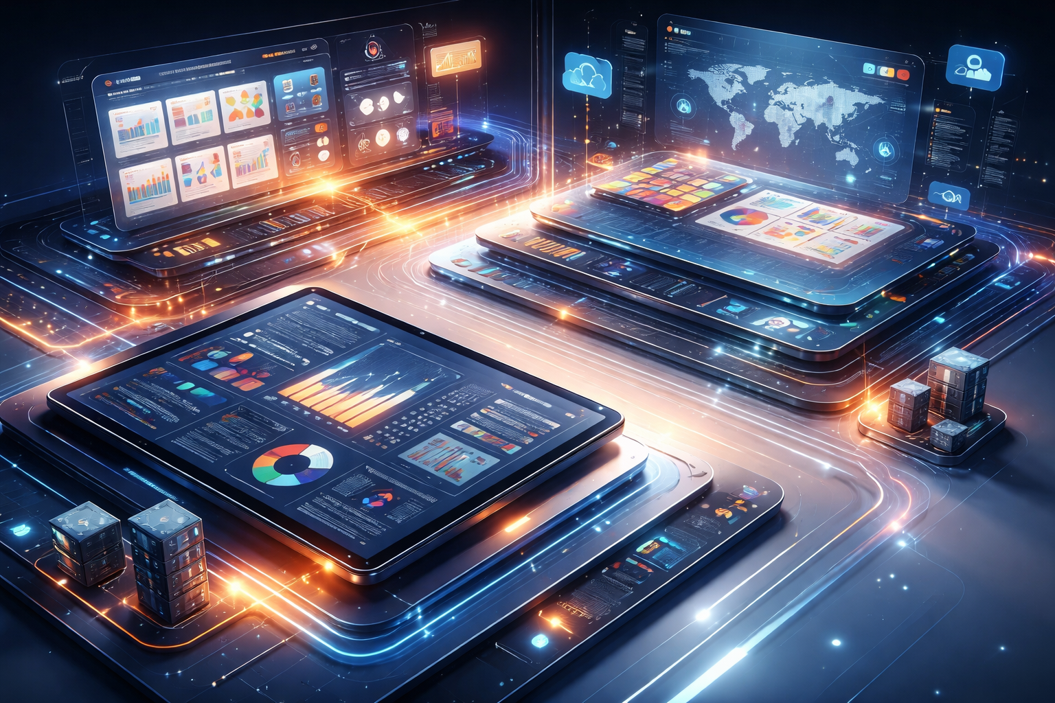 Close-up of a modern control panel in an Istanbul office with buttons and switches.