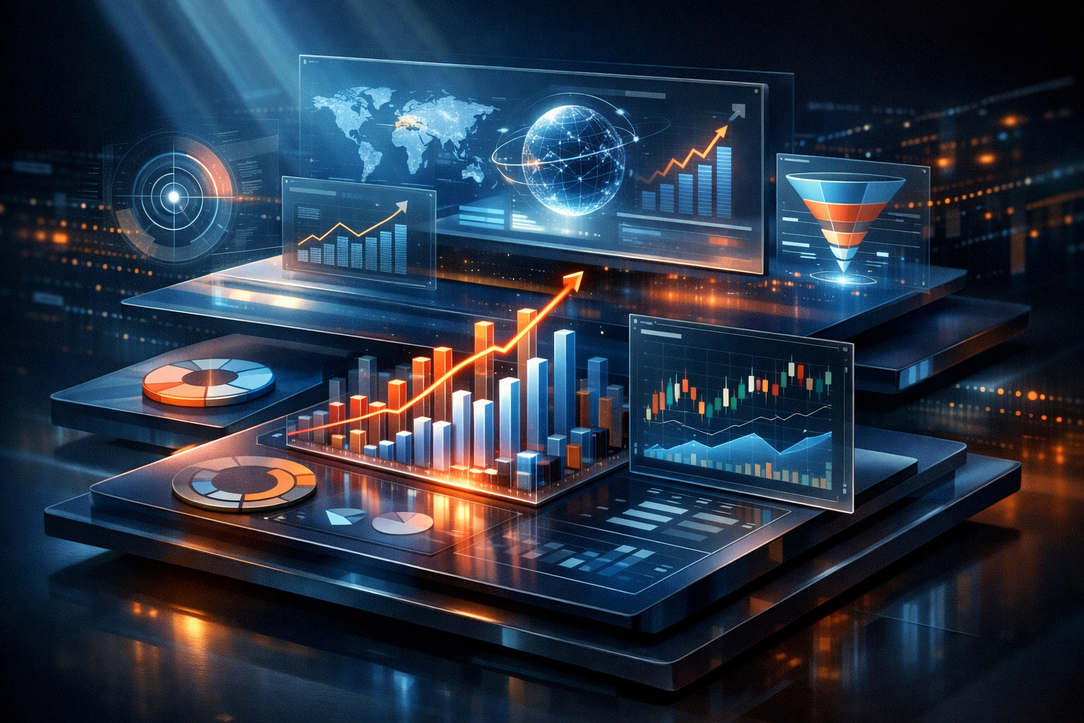 Multimedia setup featuring a laptop and a large monitor in a tech-savvy workspace.