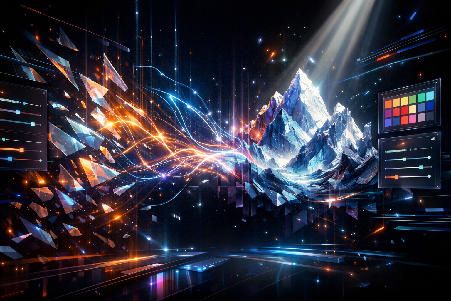 Ключевая иллюстрация: ИИ для фото: лучшие сервисы для обработки, ретуши и стиля