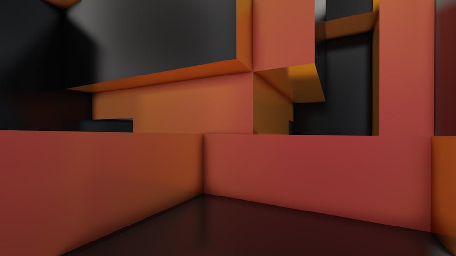 A minimalist digital rendering of colorful geometric blocks with a modern abstract style.