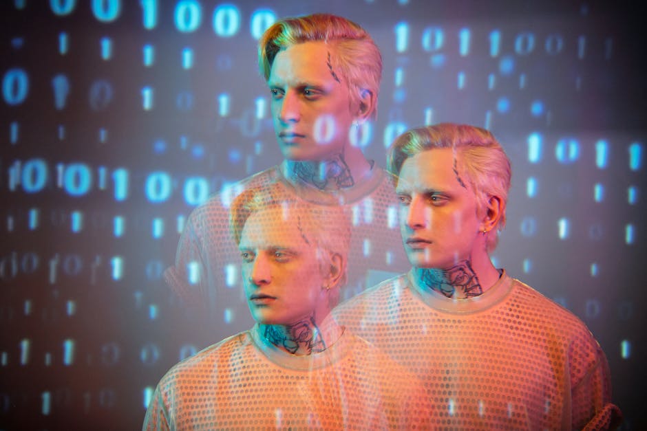 A diverse business team collaborates on projects in a modern office setting, using technology and notes.