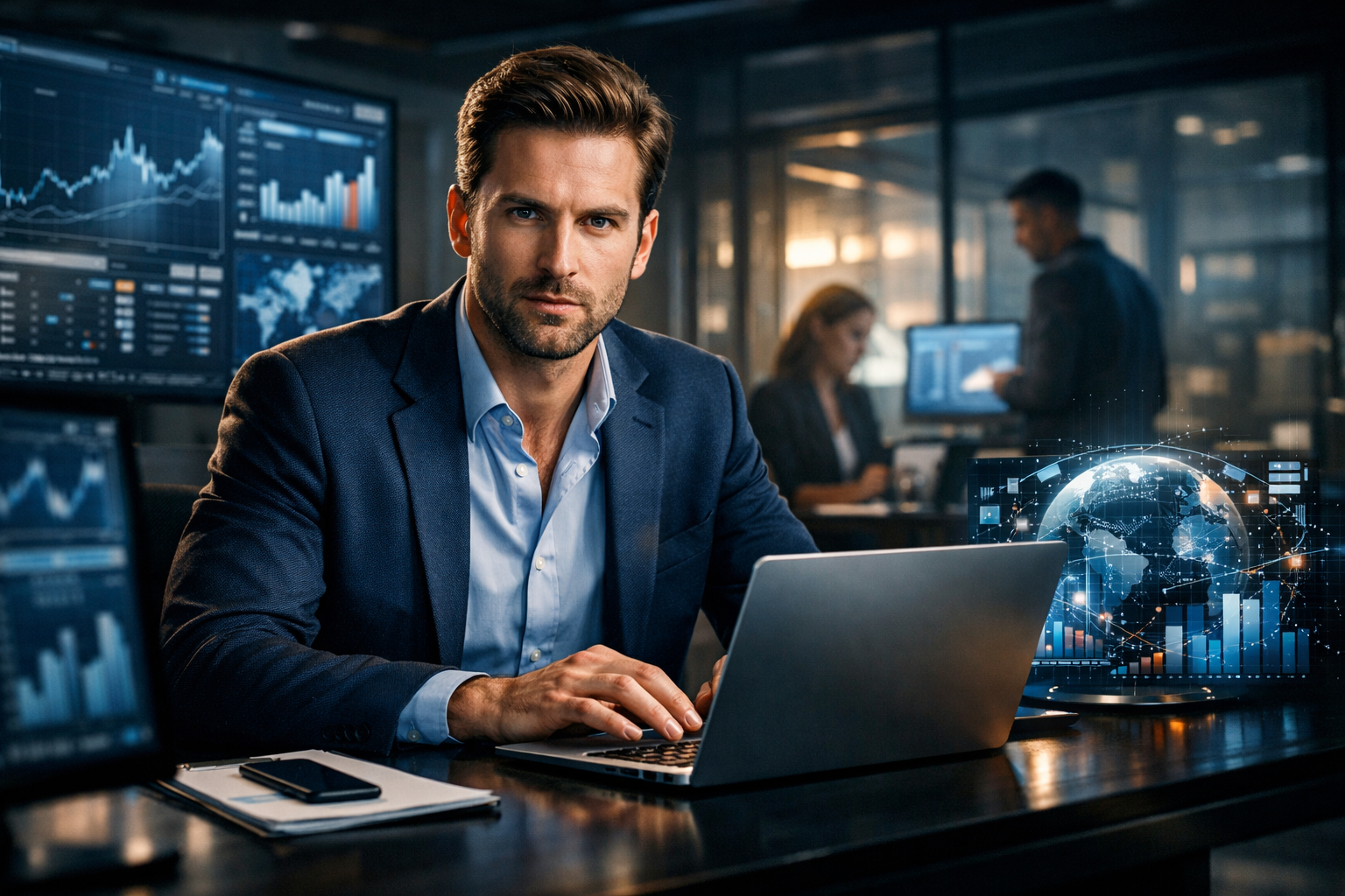 Ключевая иллюстрация: AI-мониторинг конкурентов: автоматический сбор и анализ данных