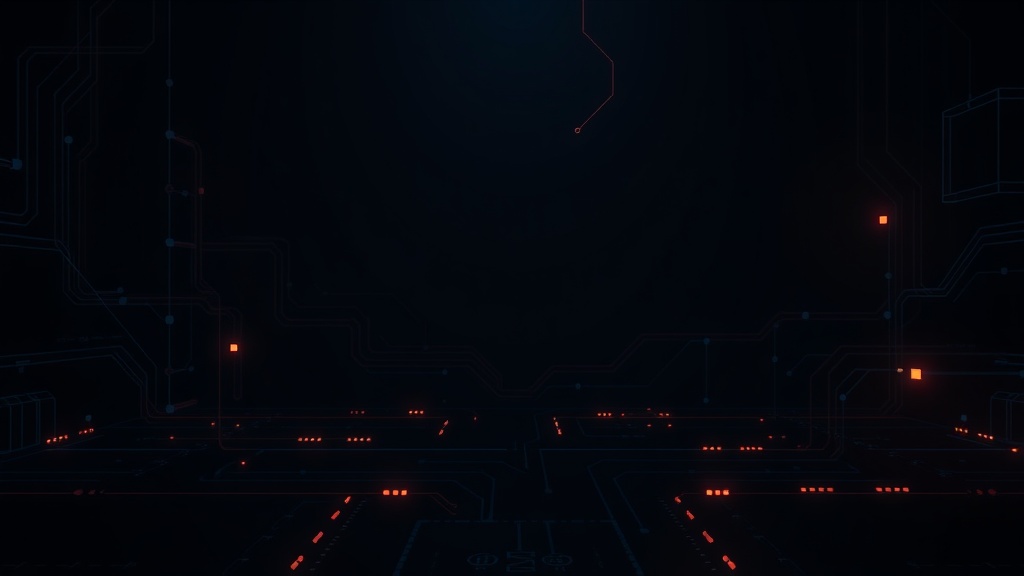 Аудит автономных процессов: что нельзя делегировать ИИ, minimalist dark background, tech aesthetic, glowing elements, professional, no text, 16:9.