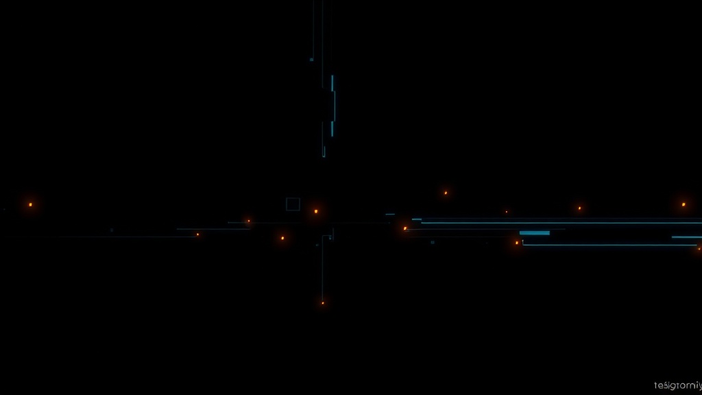 Эволюция «Белых воротничков», minimalist dark background, tech aesthetic, glowing elements, professional, no text, 16:9.