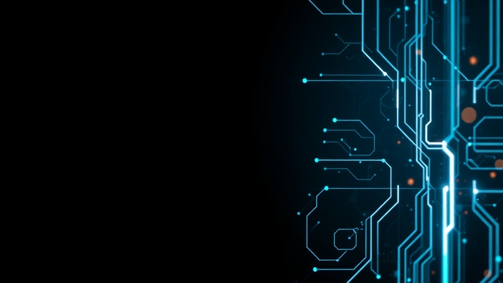 Операционная сингулярность: Логистика и СЦК, minimalist dark background, tech aesthetic, glowing elements, professional, no text, 16:9.