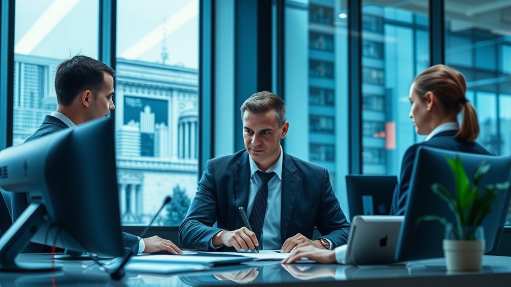 Editorial section illustration for "Критерии выбора: Что мы анализировали" in context of "ТОП-10 AI-калькуляторов ROI и unit economics". Subject-focused composition, realistic business environment, crisp details, natural contrast, no text, no watermark, no logo, no empty background, 16:9.