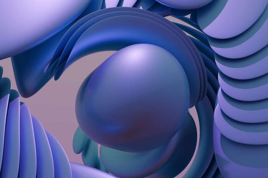 Vibrant abstract 3D render with layered curves and soft hues for desktop wallpapers.